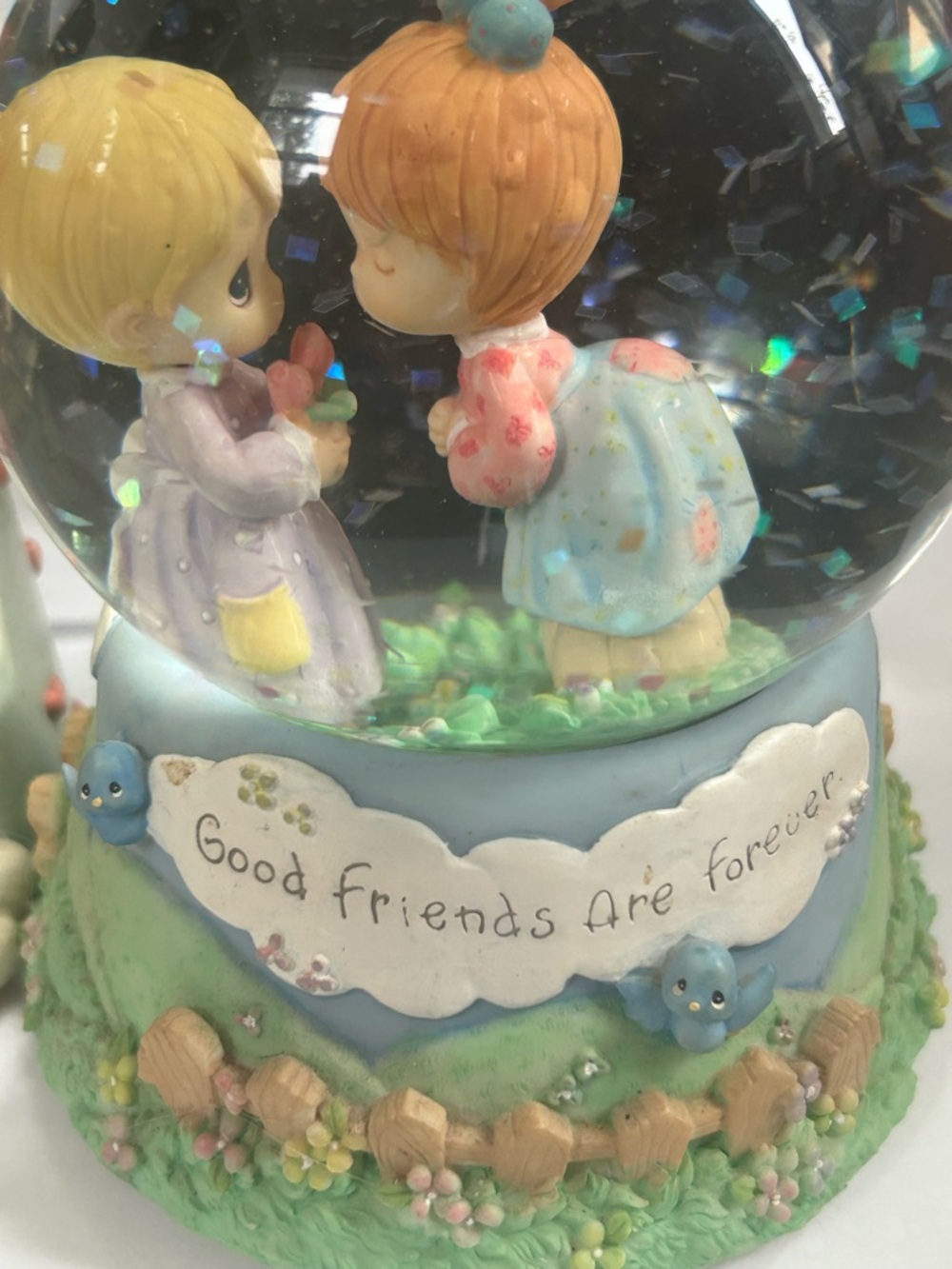 Vintage Precious Moments Snow Globe - "Memories"